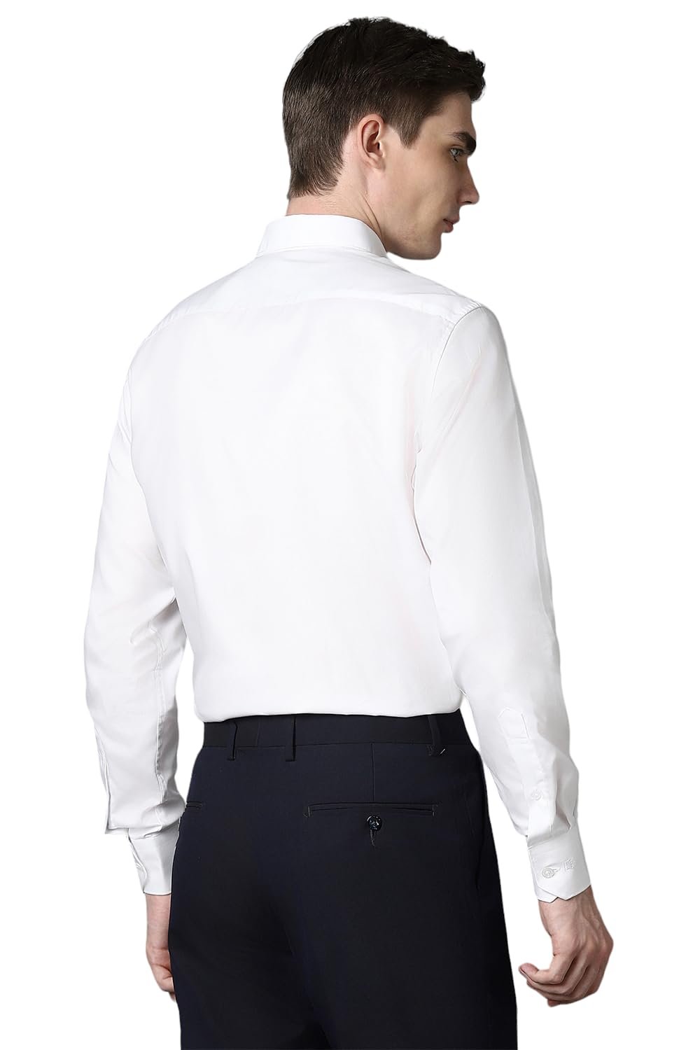 Louis Philippe Cotton Men's Classic Fit Shirt (LPSFMCLPG89904_White, 42 - Image 4