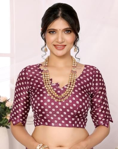 Yashika Women's Woven Printed Art Silk Saree with Unstitched Blouse Material (AZ-YS-P1-KAMAKSHI-RADHA-Parent_Purple 02) - Image 7
