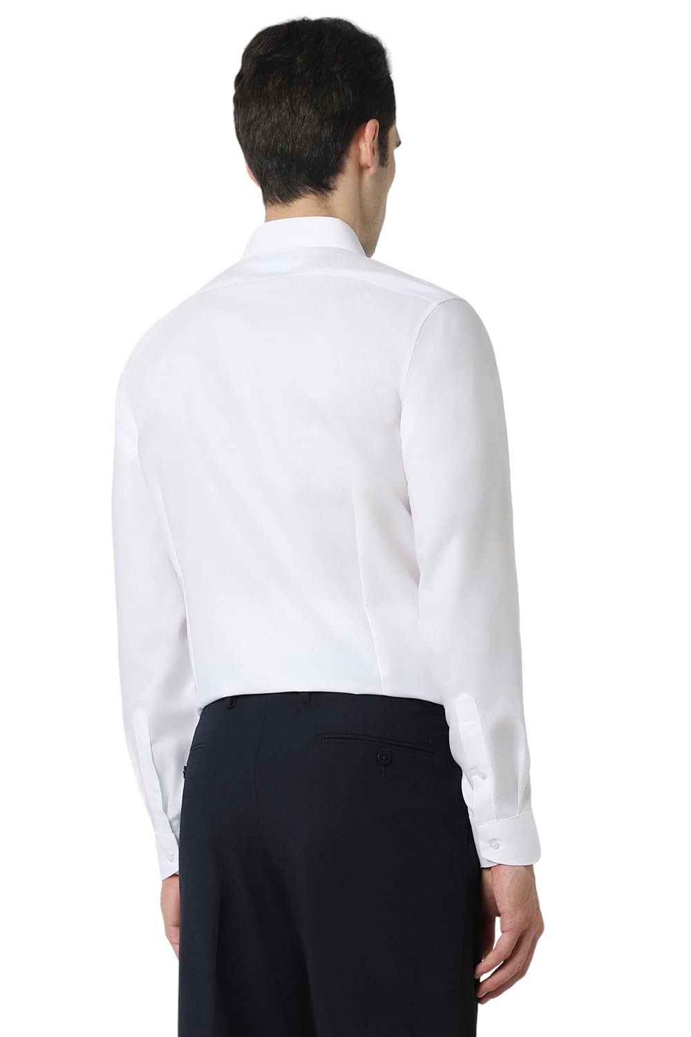 Van Heusen Men's Cotton Slim Fit Shirt (Vhsffslba14081_Ceramic White 40) - Image 2