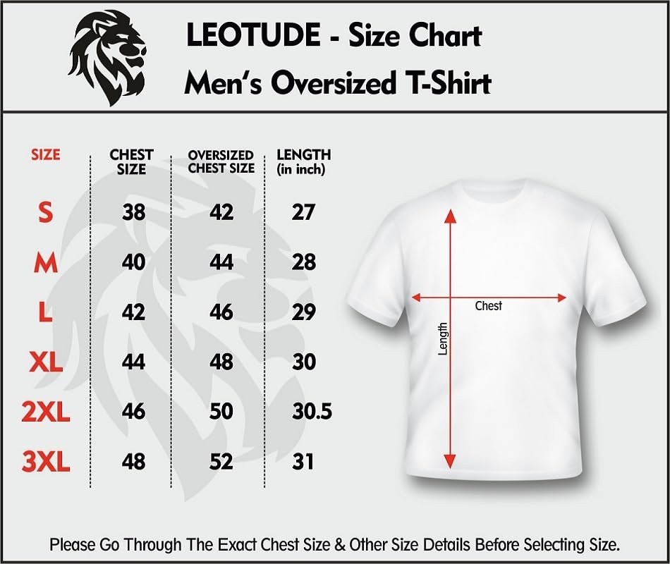 LEOTUDE Men's Cottonblend Oversized Half Sleeve Round Neck Tshirt (FS_49ROAR_P_Brown_XL) - Image 2