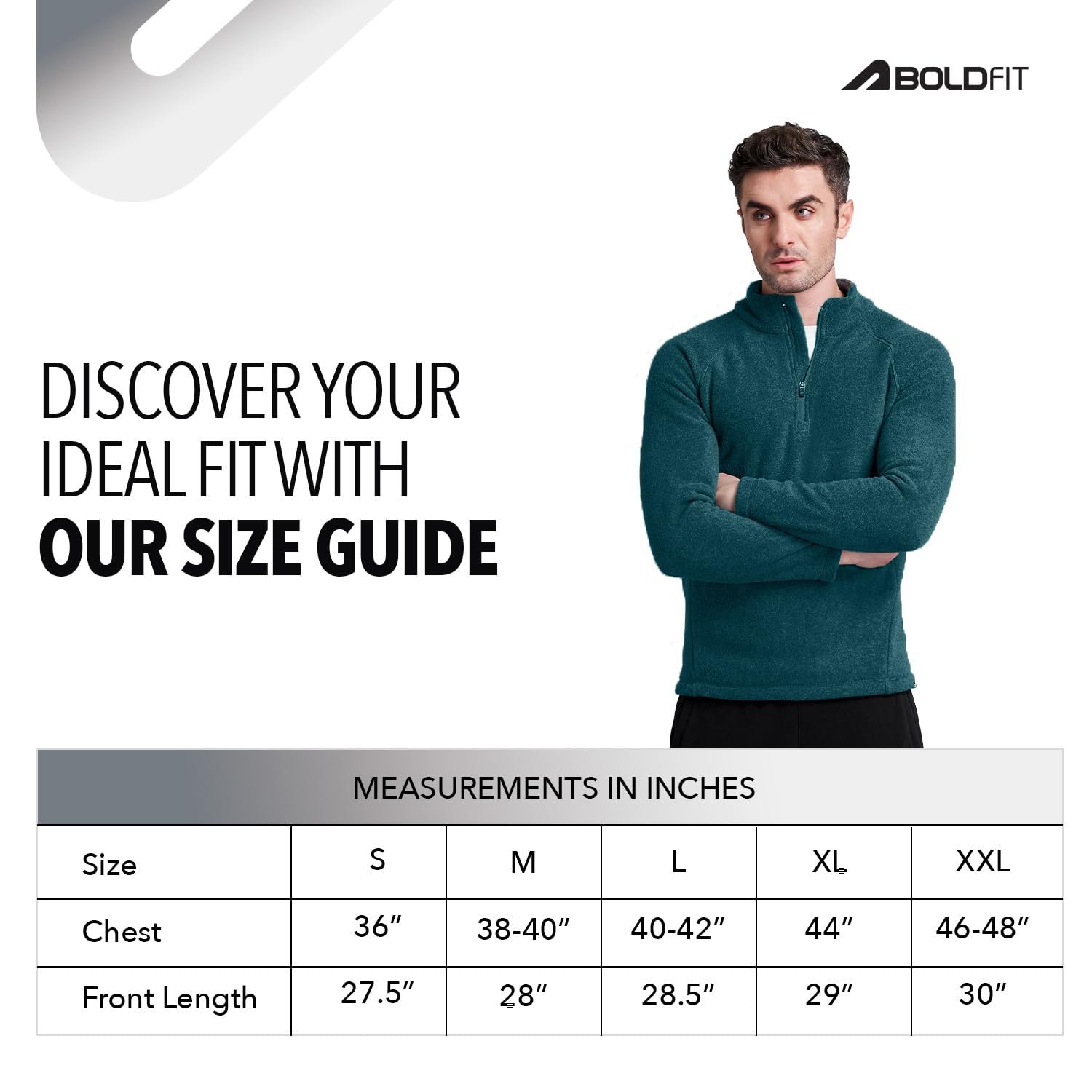 Boldfit Sweatshirt for Men Half Zipper Mens Sweatshirts Heavy Fleece Winter Wear Thermal Pullover for Man Anti-Pilling Fleece Sweatshirts for Mens Soft Feel Sweat Shirt Men - Teal L - Image 6