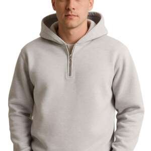 NETCLICK® Men's Polycotton Hoodie | Stylish Sweatshirt for Gym, Running, Travel & Winter Wear | Warm & Comfortable Hoodie Grey