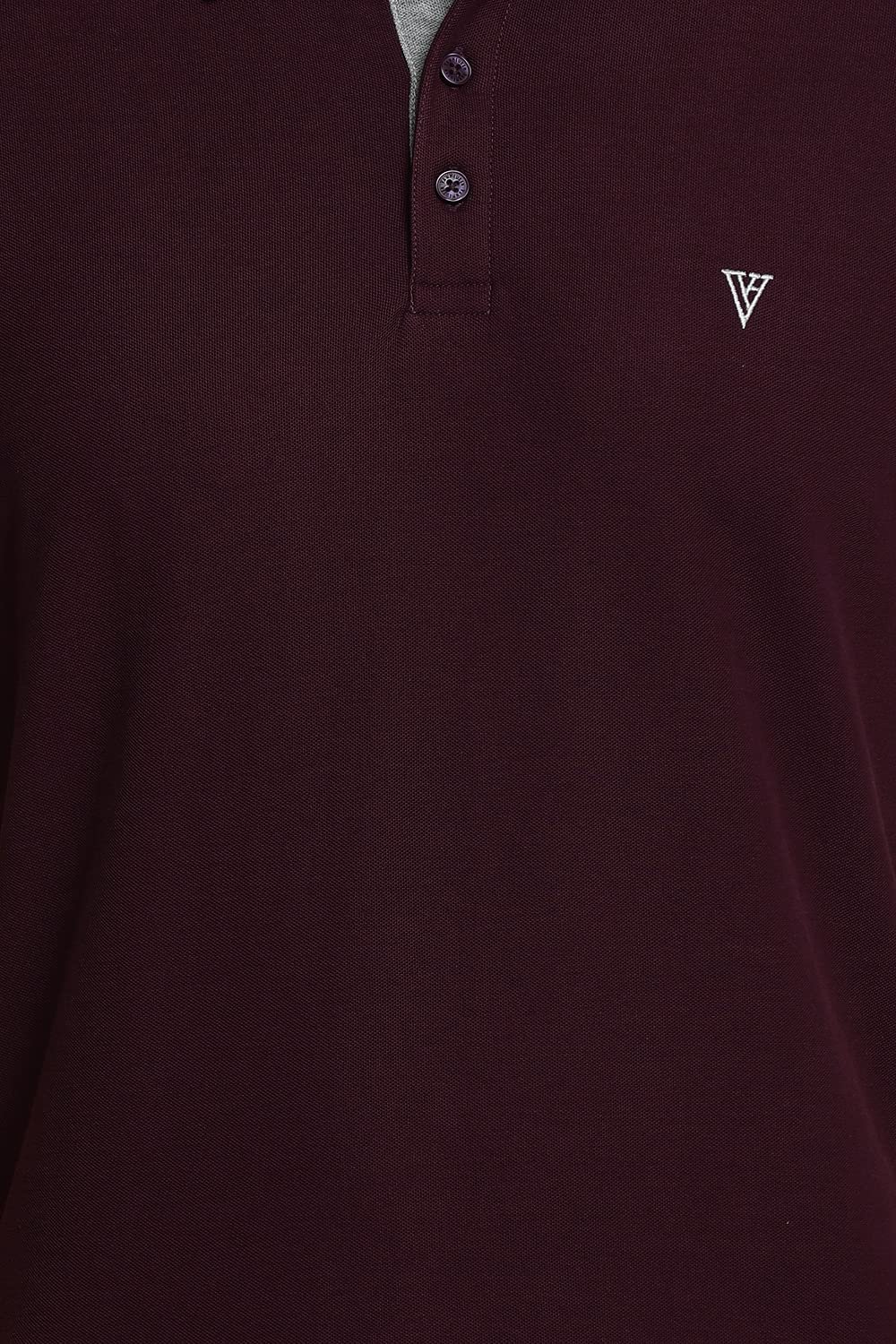 Van Heusen Athleisure Men Athleisure Colour Fresh Polo Regular Fit T-Shirt - 100% Combed Cotton - Moisture Wicking, Ultra Soft_60032_Deep Purple_XL - Image 3