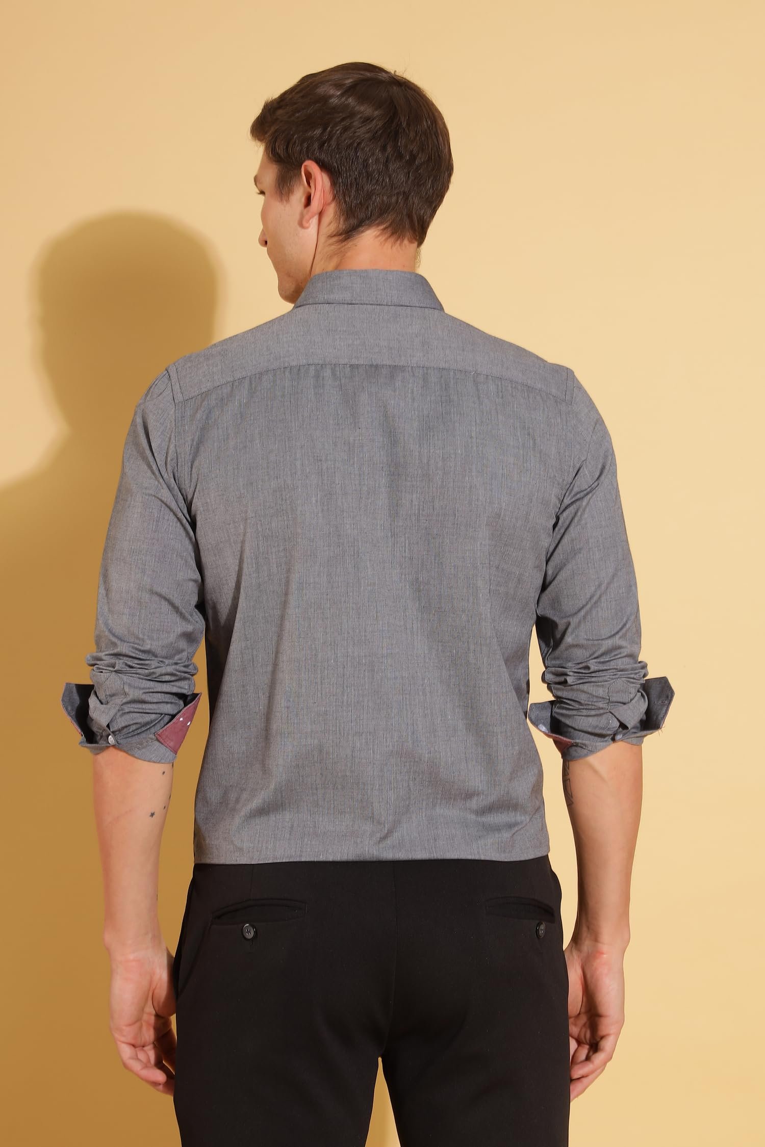 Formal Shirts for Men || Shirt for Men || Men Shirt (in, Alpha, M, Suave Slate) - Image 5