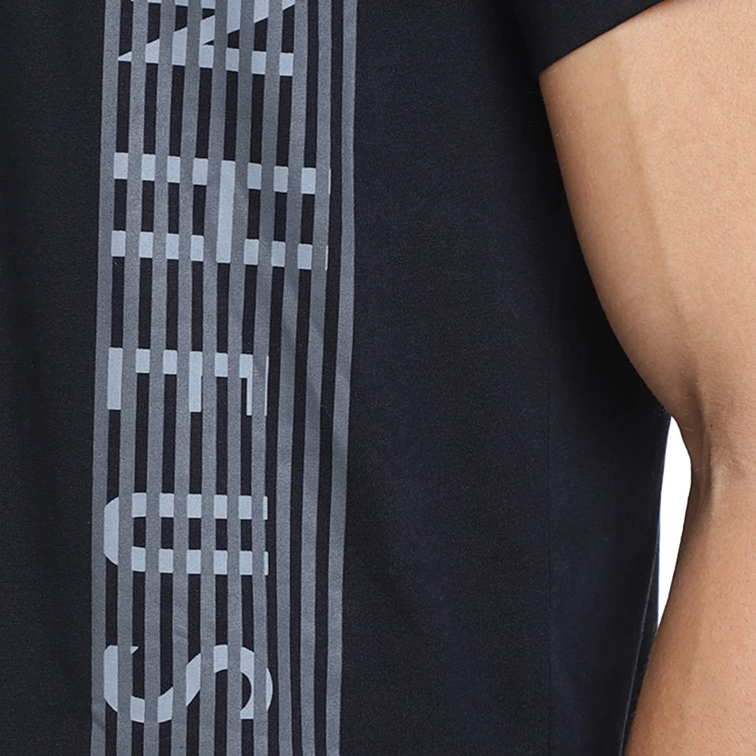 Van Heusen Cotton Men Athleisure Ultra Soft Regular Fit T-Shirt-Crew Neck, Short Sleeve_60044_Black_Large - Image 5
