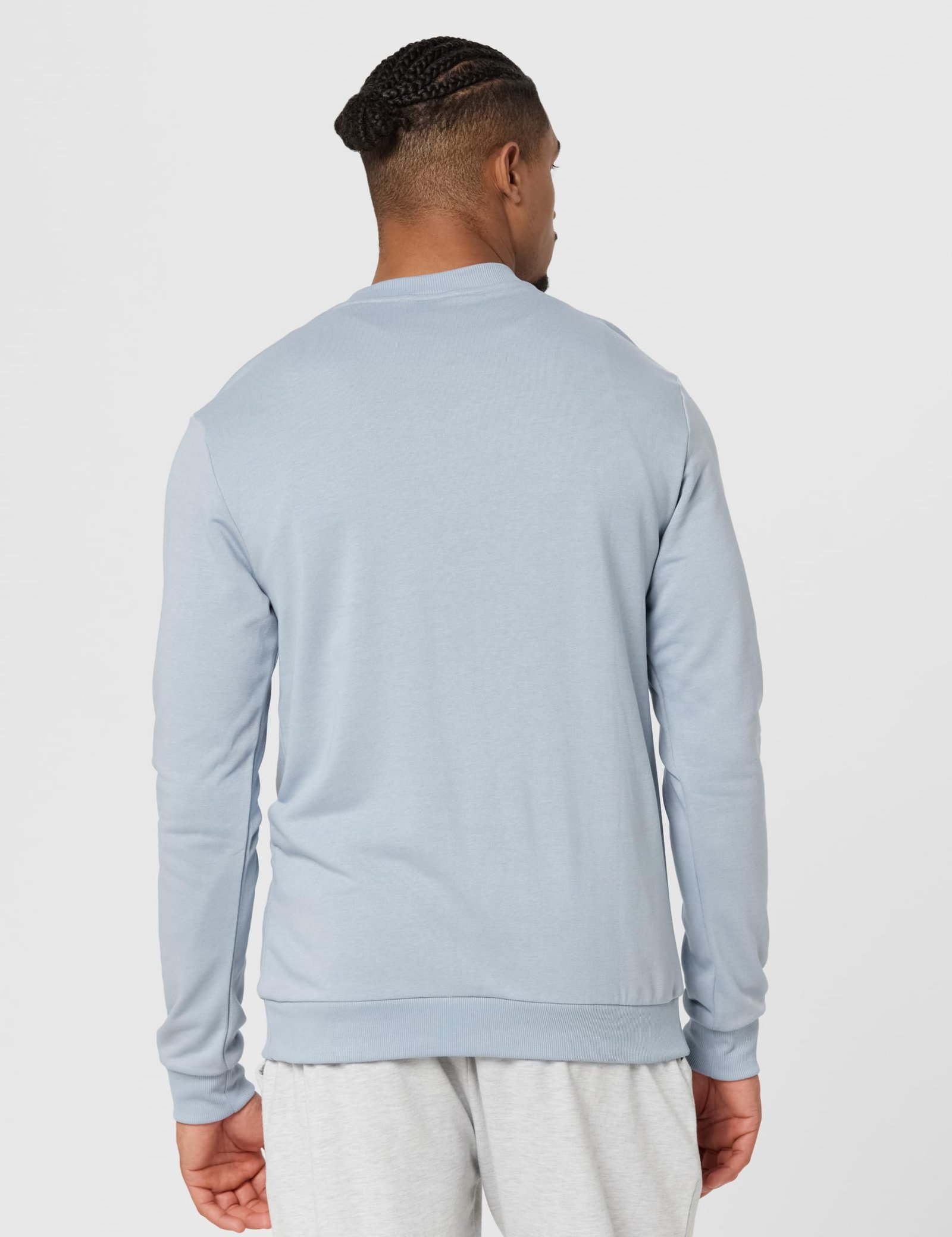 adidas Men's Cotton Blend Crew Neck Regular Sweatshirt (JE9380_LGTGRE, Large, Green - Image 5