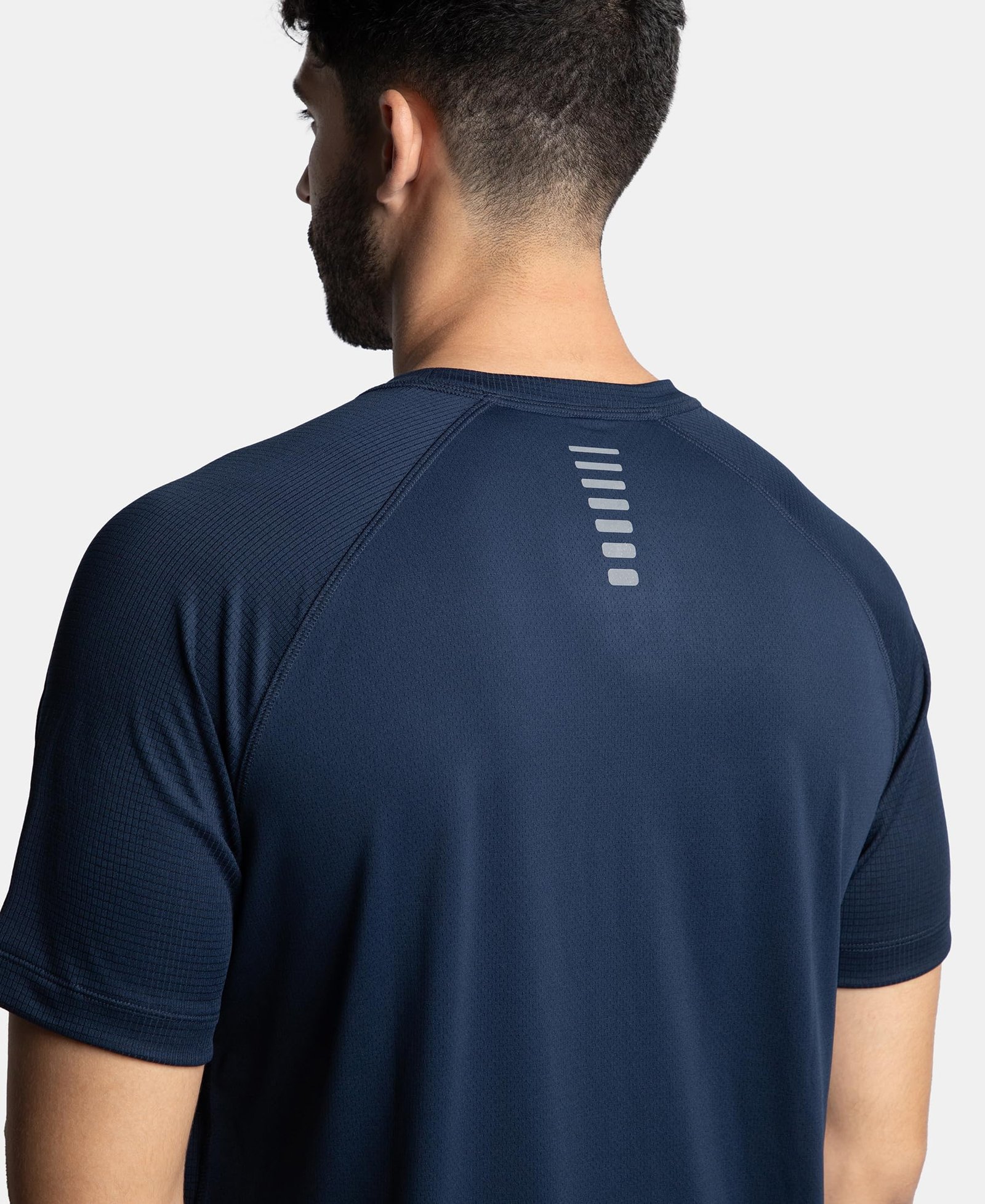 Jockey MV16 Mens Lightweight Microfiber Solid Round Neck Half Sleeve T-Shirt with Breathable Mesh_Navy_M - Image 3