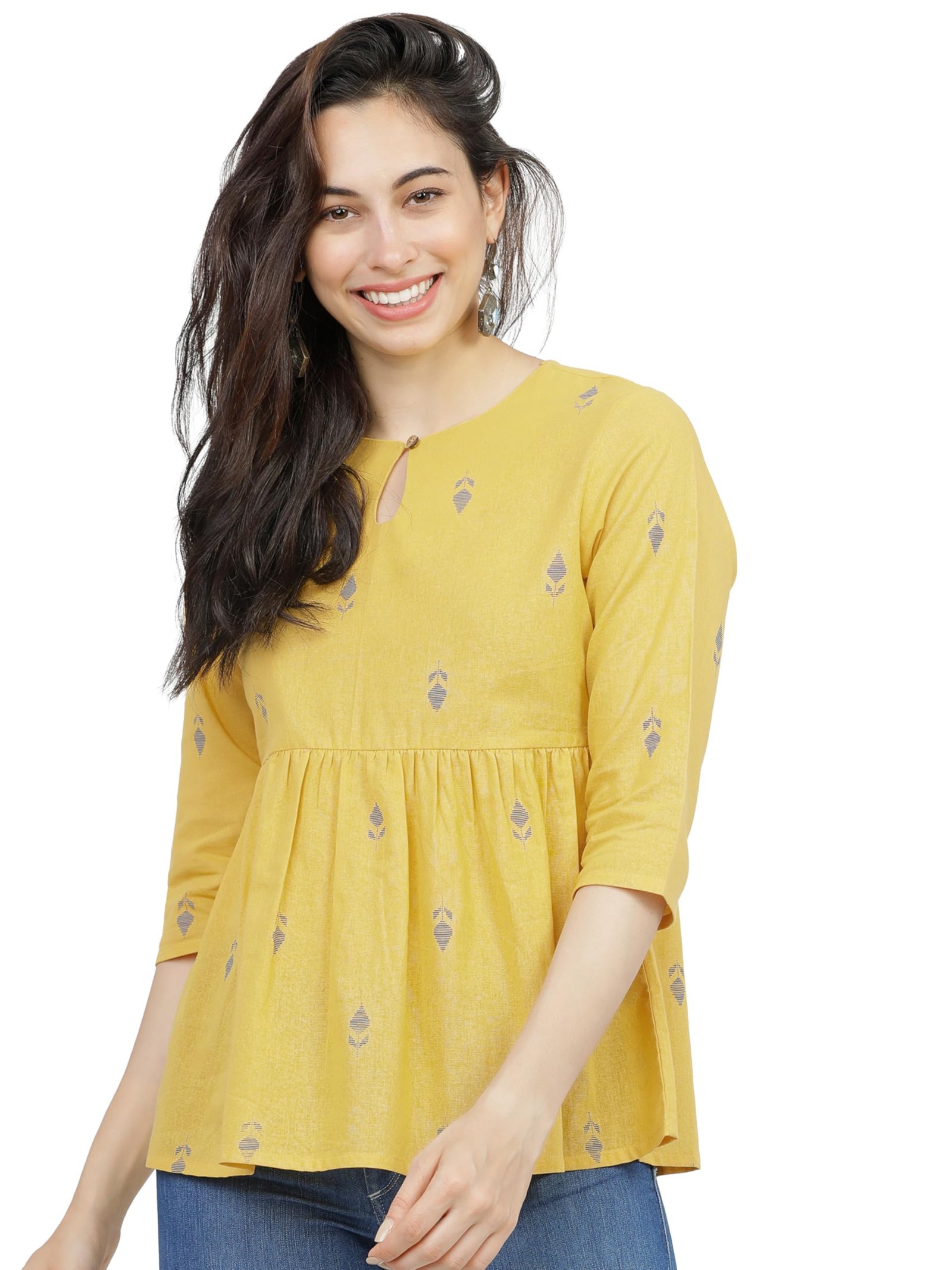 Vishudh Women's Stylish Top | Casual & Chic Everyday Wear | Soft, Comfortable & Stylish | Ethnic Top for Women