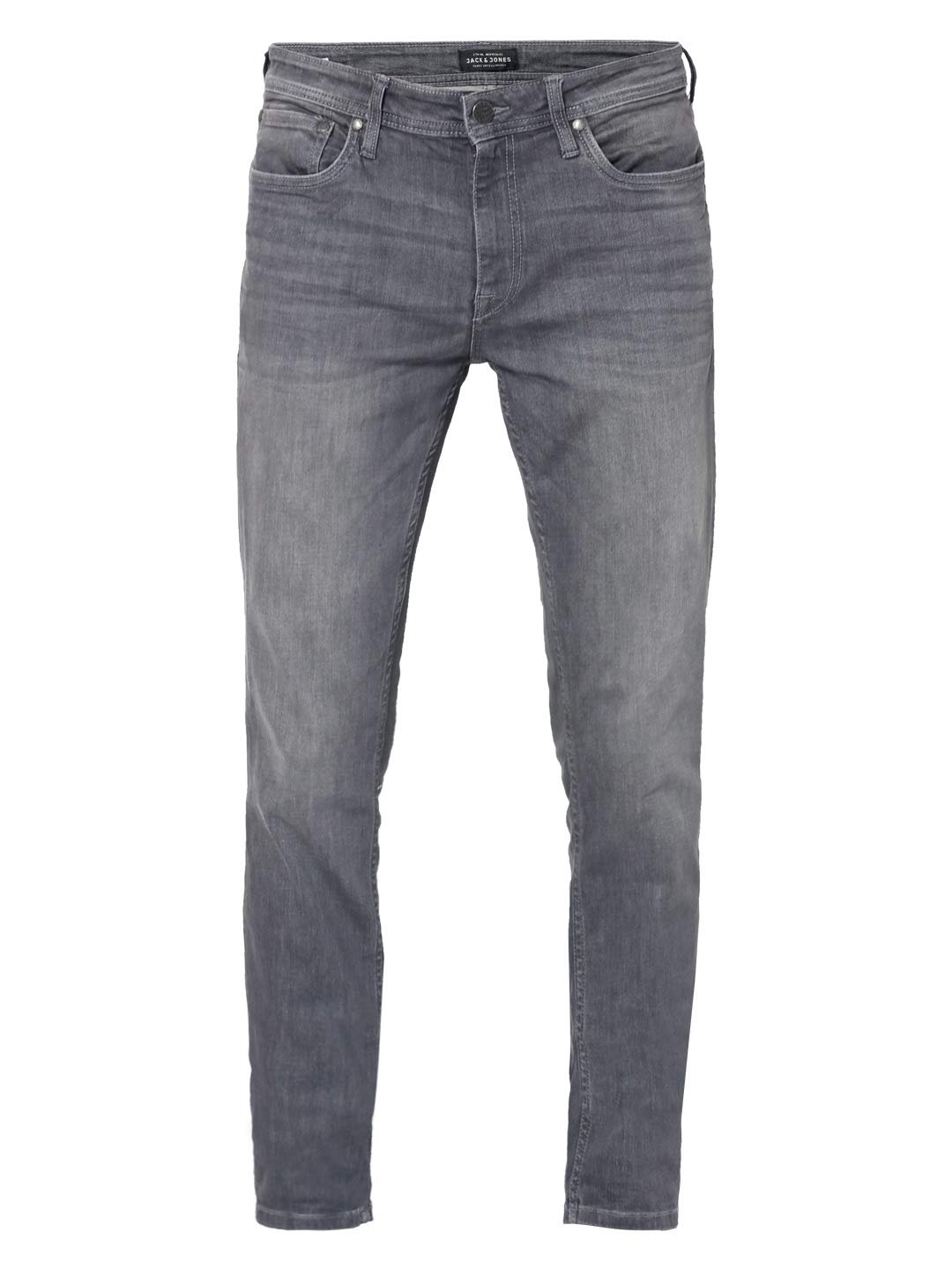 JACK & JONES Men Regular Fit Mid Rise Jeans(162027601_Medium Grey Denim_30/30) - Image 3