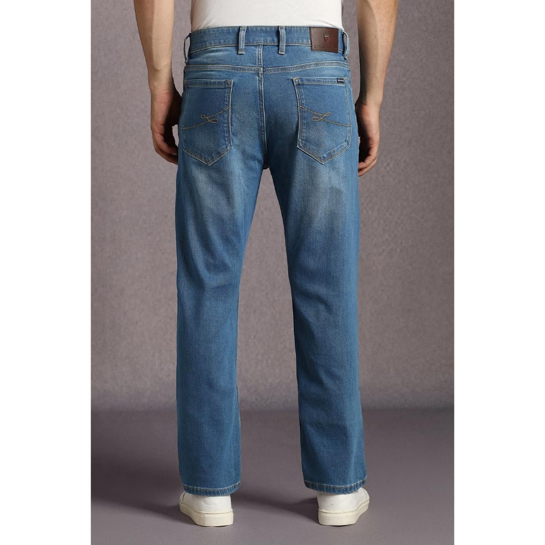 Louis Philippe Men Blue Mid Slim Fit Jeans - Image 5