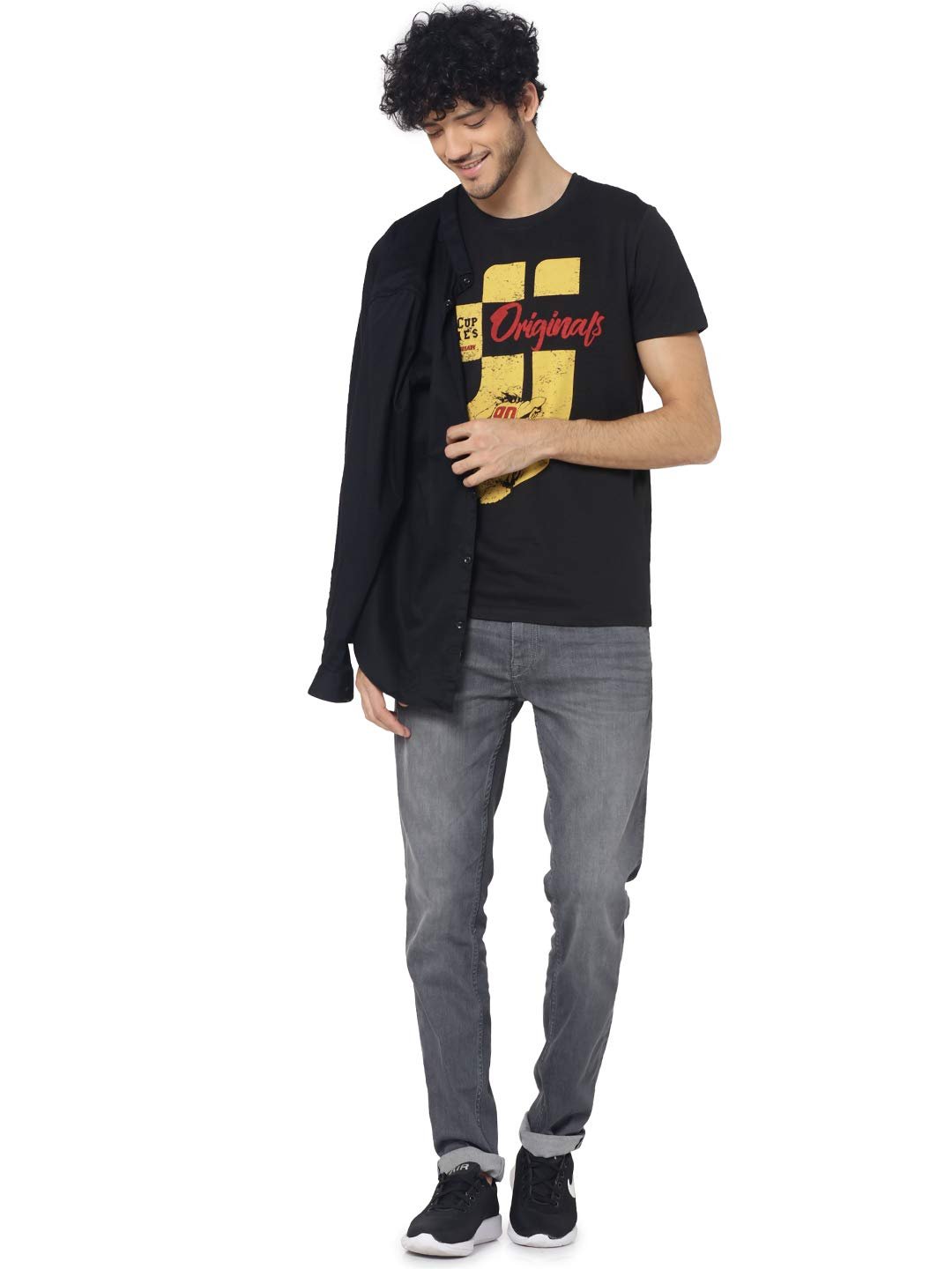 JACK & JONES Men Regular Fit Mid Rise Jeans(162027601_Medium Grey Denim_30/30) - Image 2
