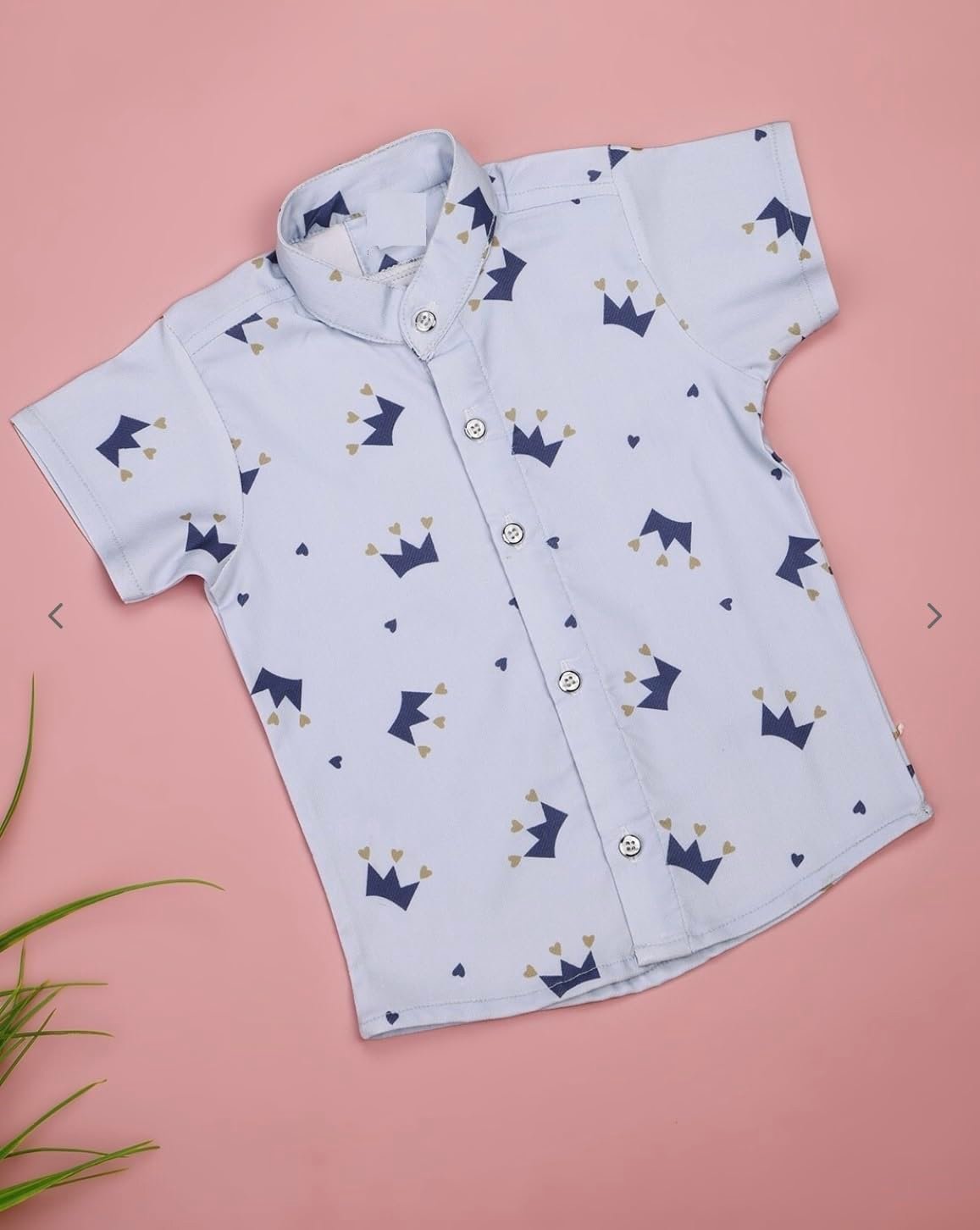 Vikita Enterprise Kids Boy's Printed Cotton Blend,Hosiery Short Sleeve Regular Wear Shirt & Shorts Set (18 Months - 24 Months, LightBlue & lightbrown) - Image 6