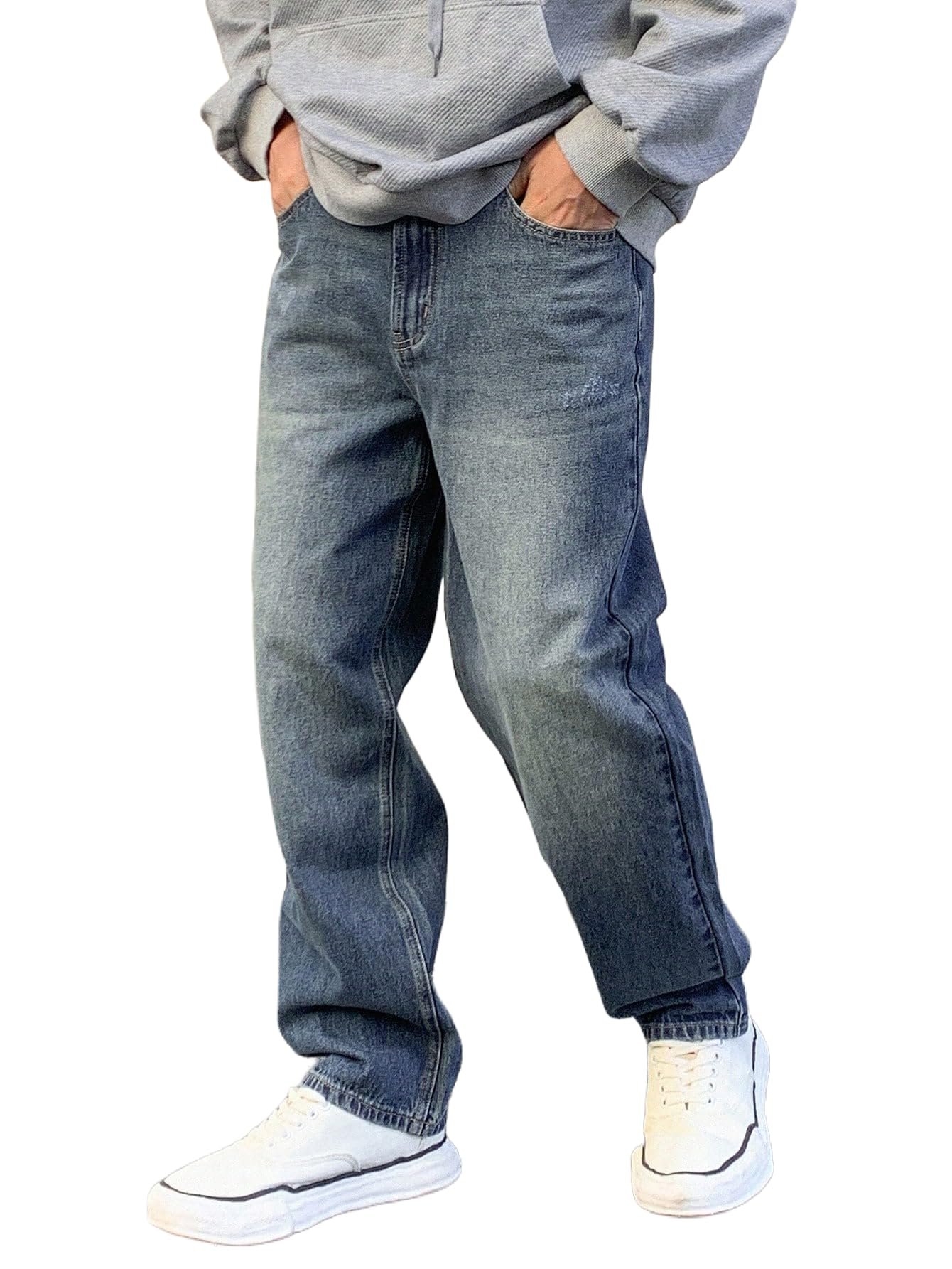 URBAN POCKETS Jeans for Men | Casual Jeans for Men | Loose Fit Denim Streetwear Pants (U17-34)